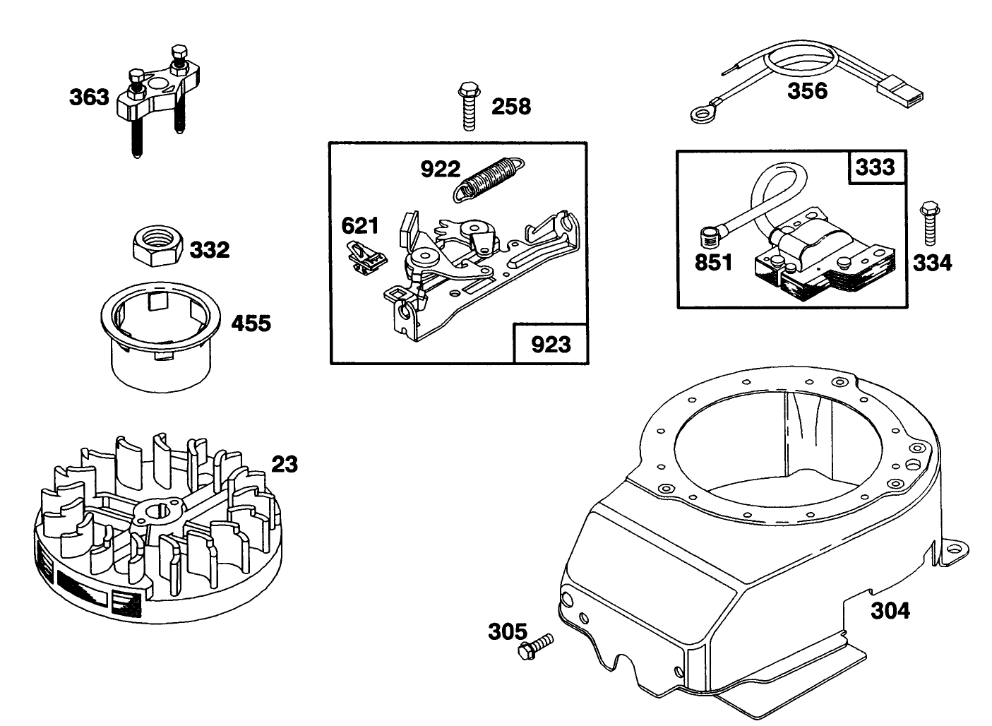 Engine Briggs & Stratton Model 124702-3115-01