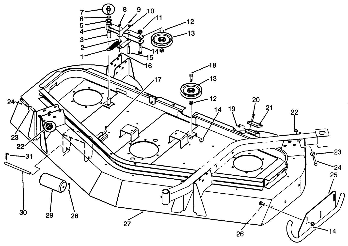 Housing Idlers & Skids Assembly