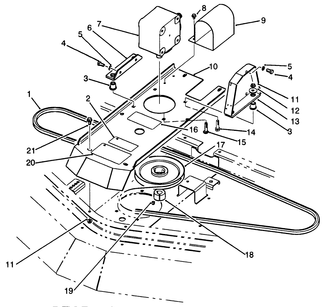 Gear Box & Mount Assembly