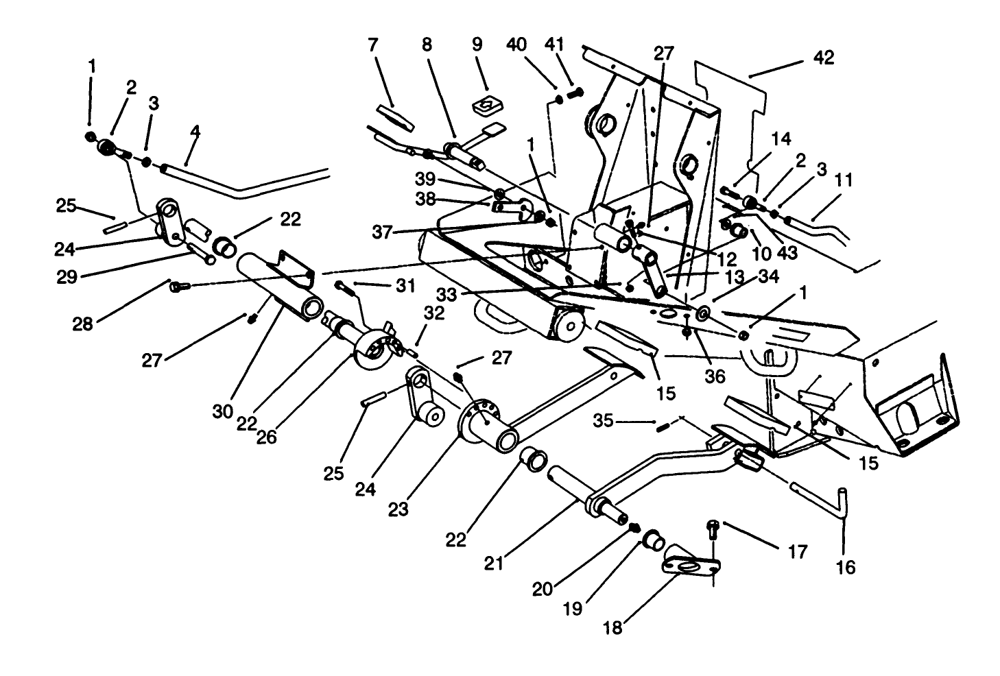 Traction & Brake Pedals Assembly
