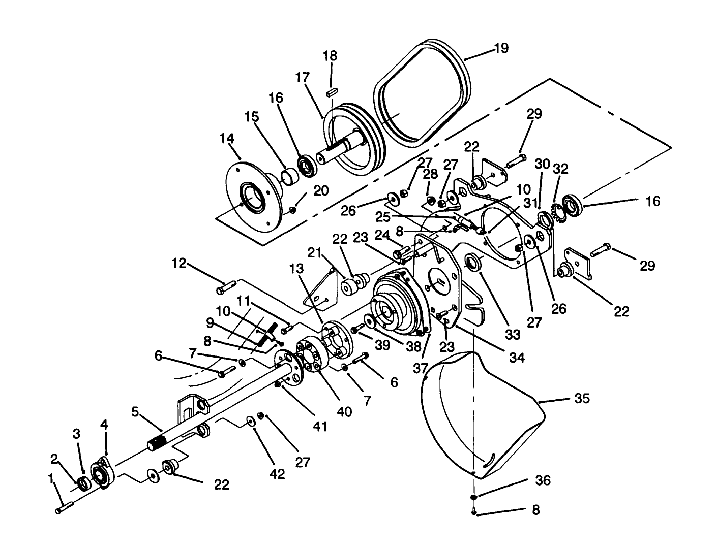 Pto Shaft & Clutch Assembly