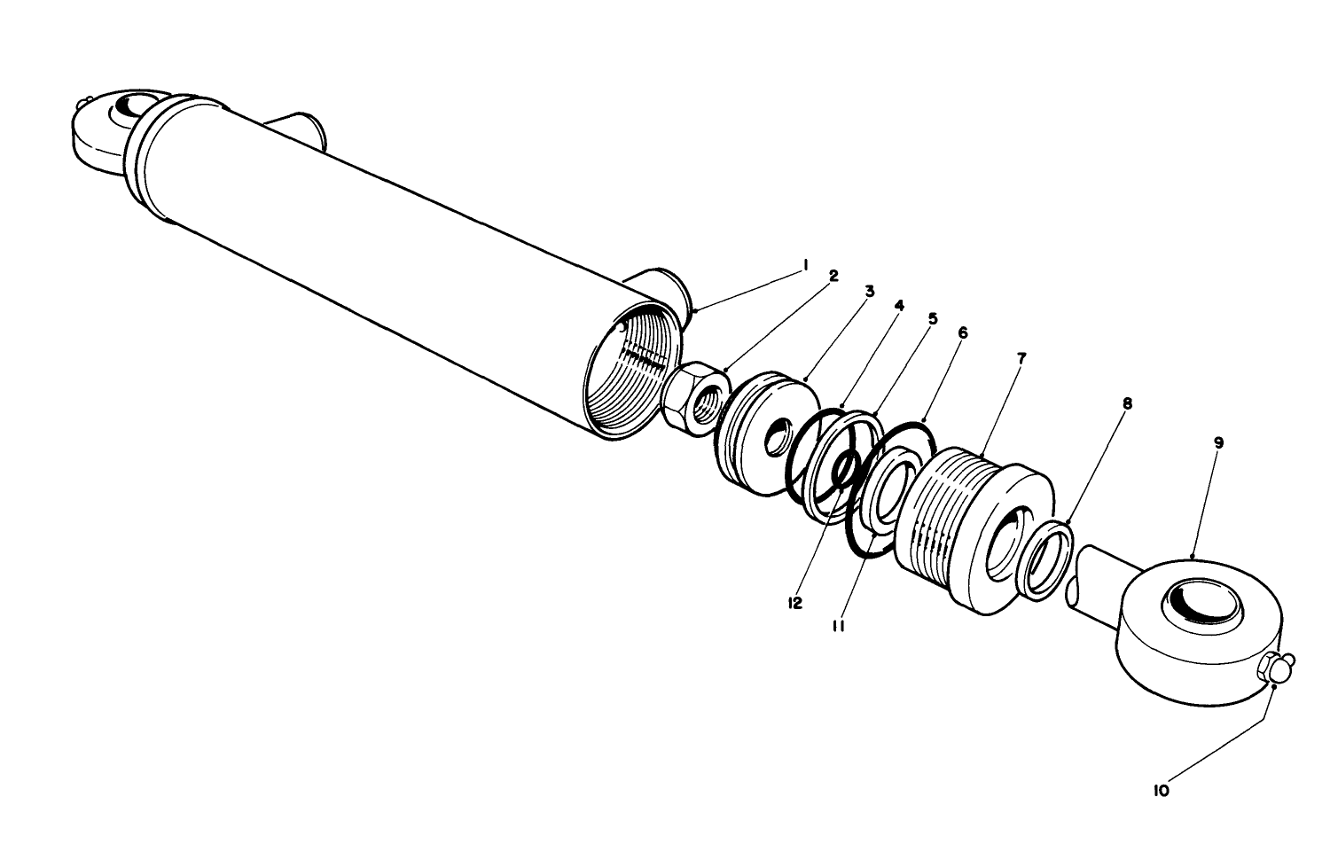 Hydraulic Cylinder No. 88-1250 (model No. 30450)
