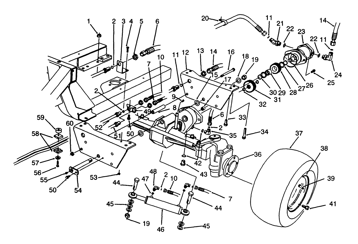 Rear Axle Assembly (model No. 30455)