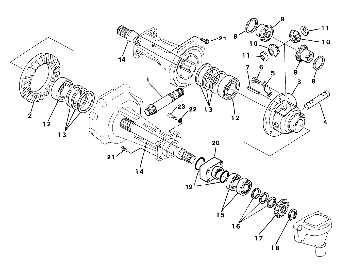 Differential & Shaft Assembly Axle No. 74-5620 (model No. 30455 Only)