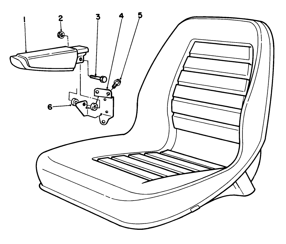 Armrest Assembly Model No. 30707 (optional)
