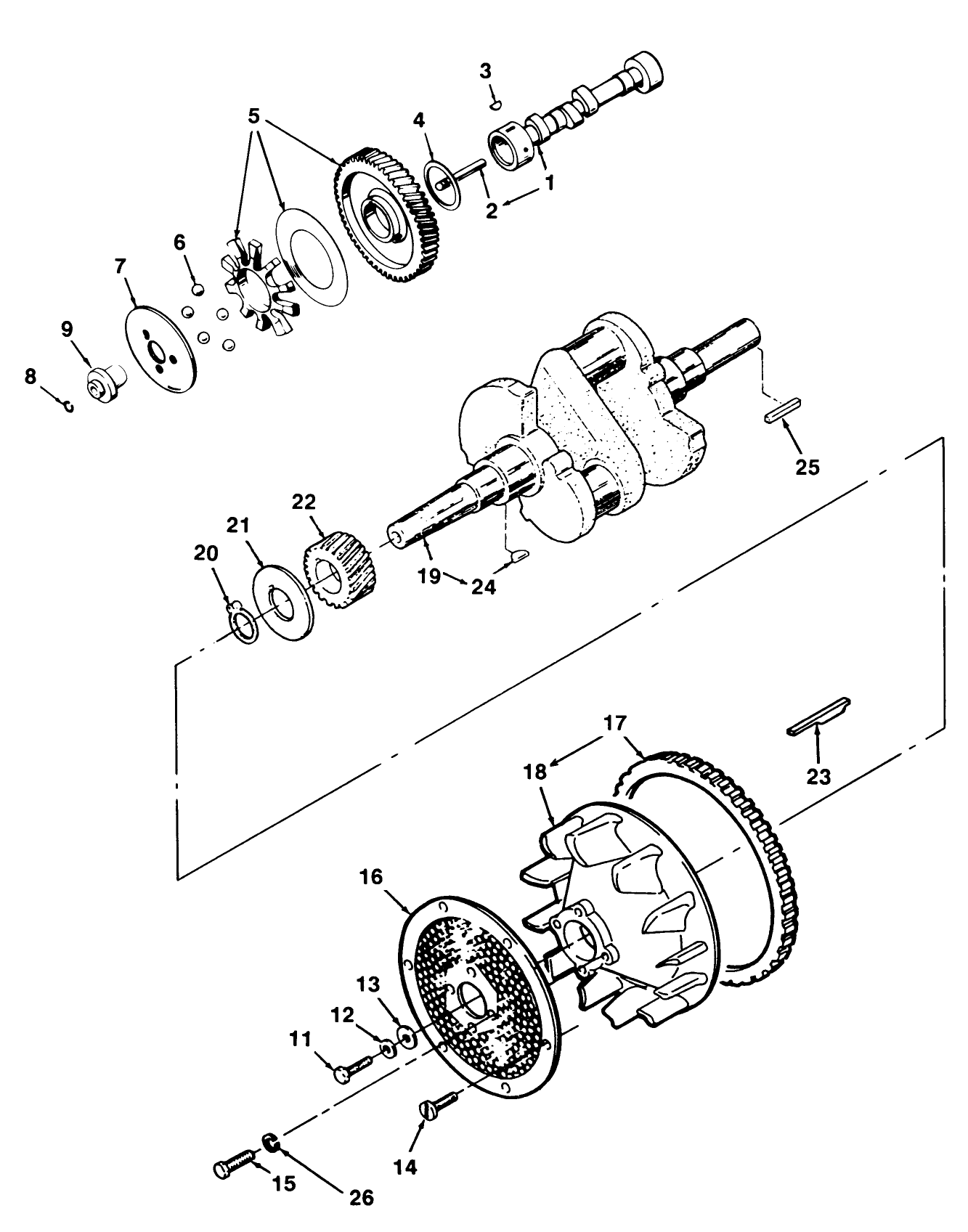 Crankshaft, Camshaft And Flywheel