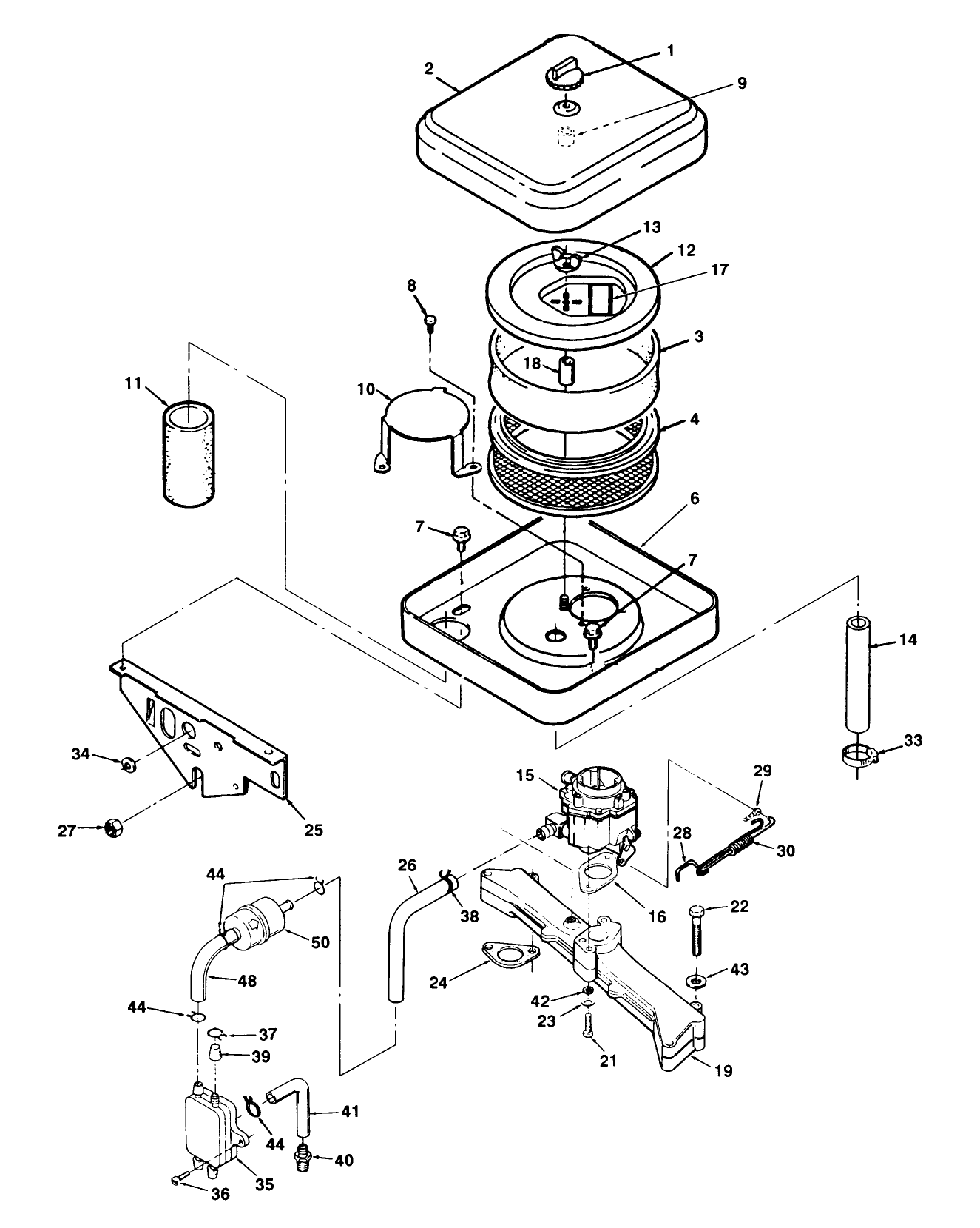 Air Cleaner And Carburetor