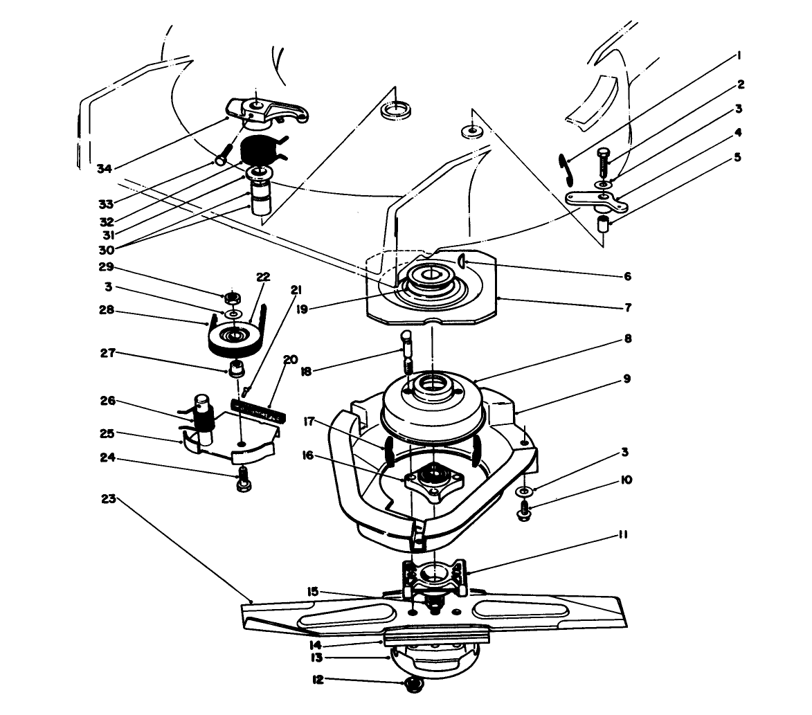 Blade Brake Clutch Assembly
