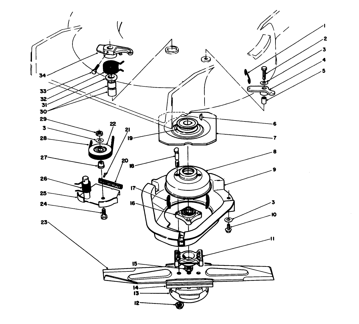 Blade Brake Clutch Assembly