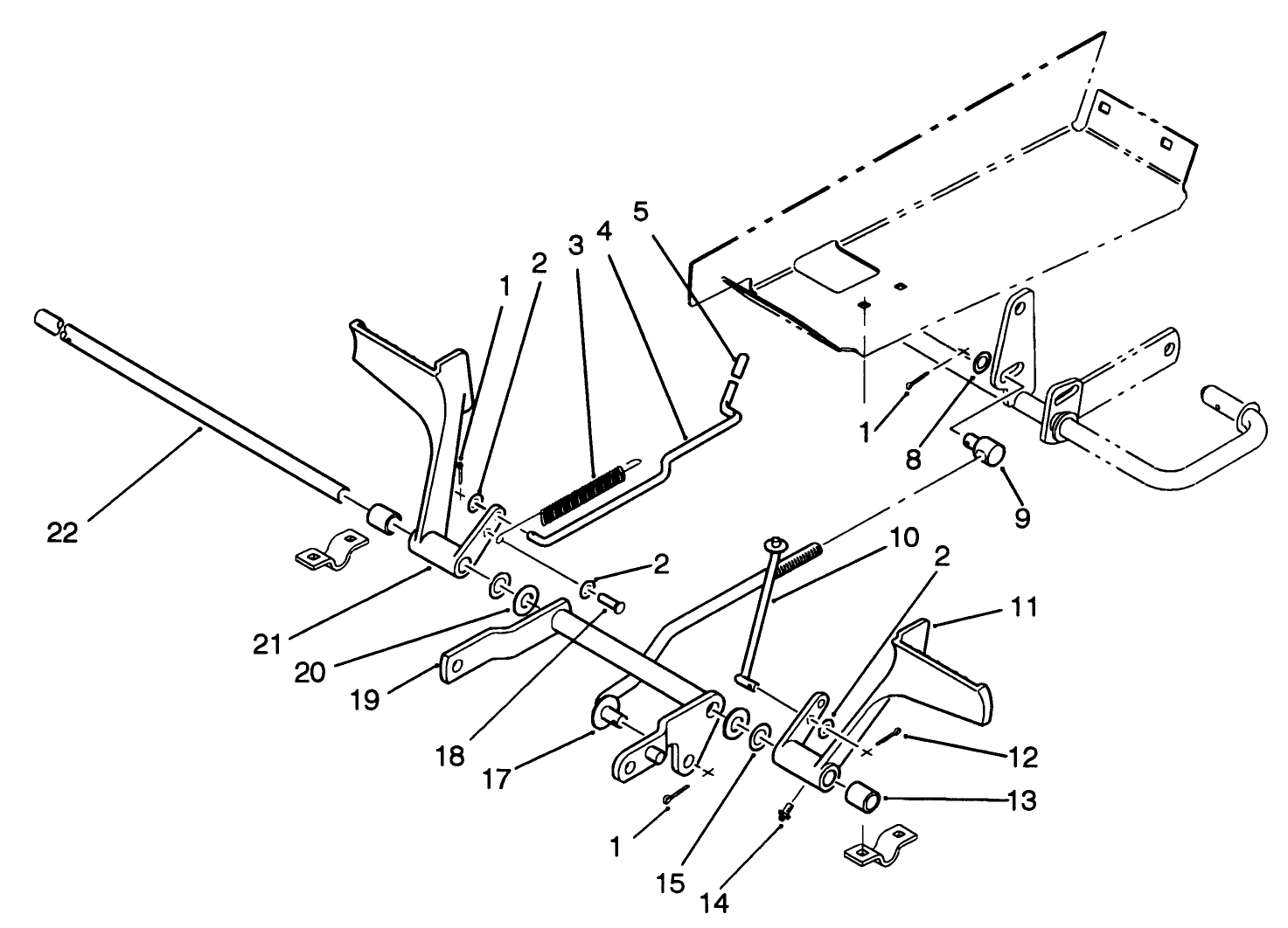Brake And Clutch Pedal Assembly