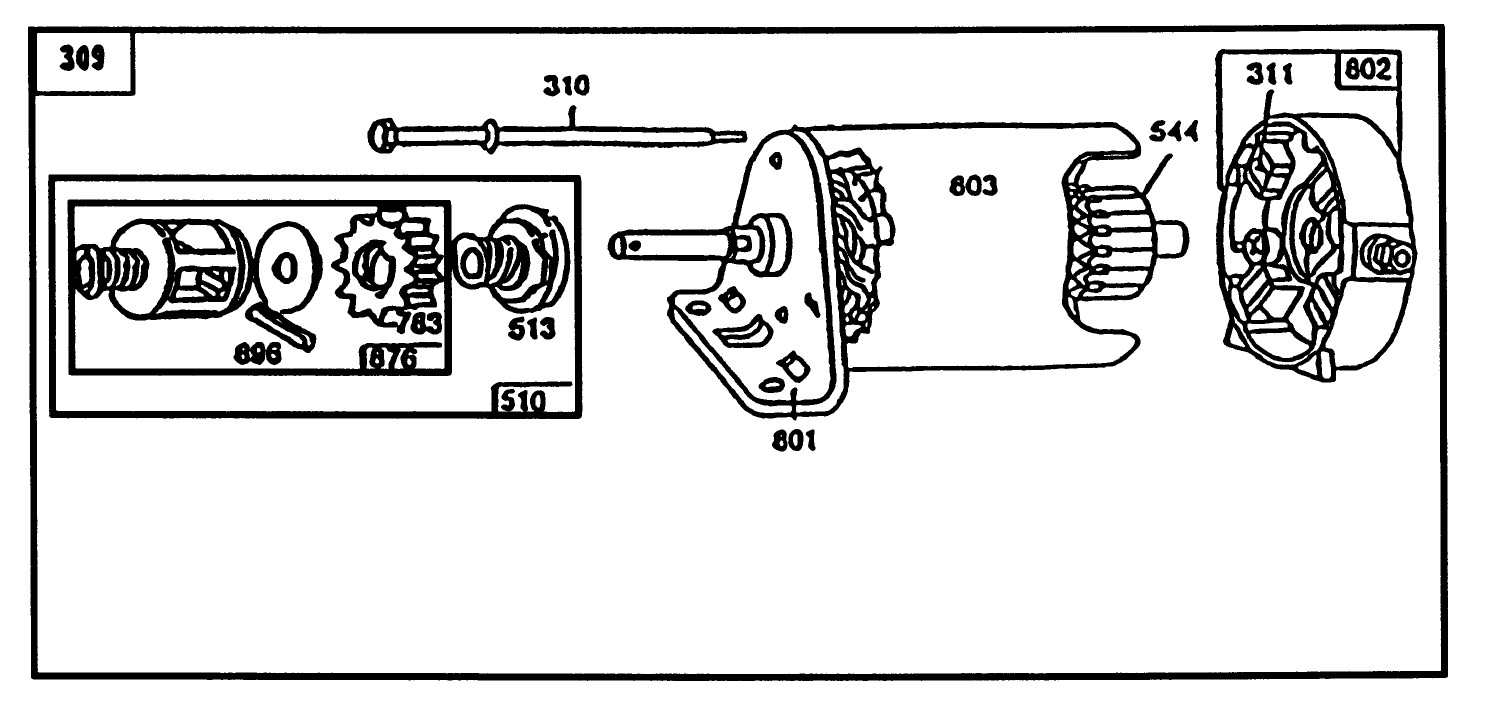 Starter Briggs & Stratton 286707-0118-01