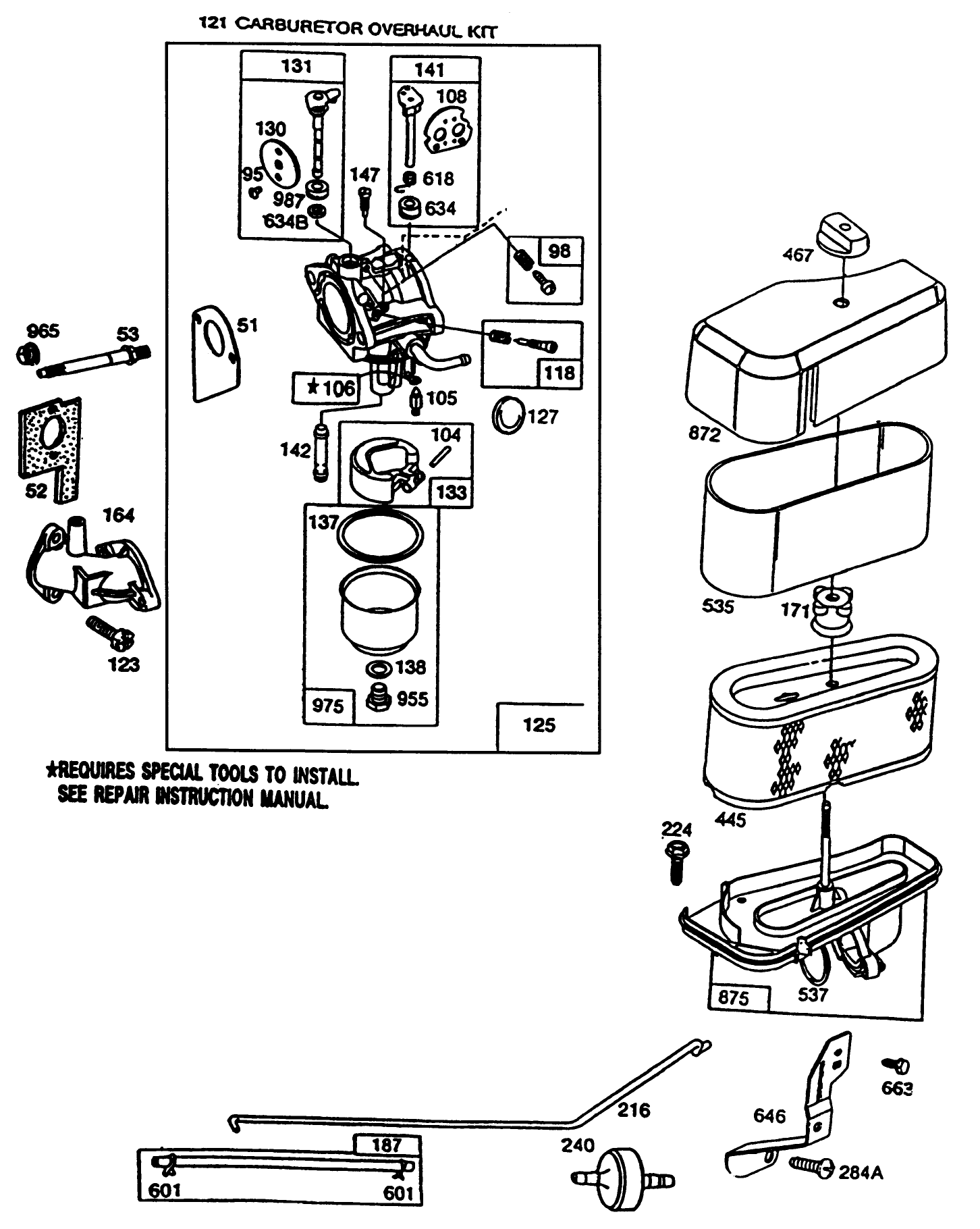 Briggs & Stratton Model 286707-0118-01
