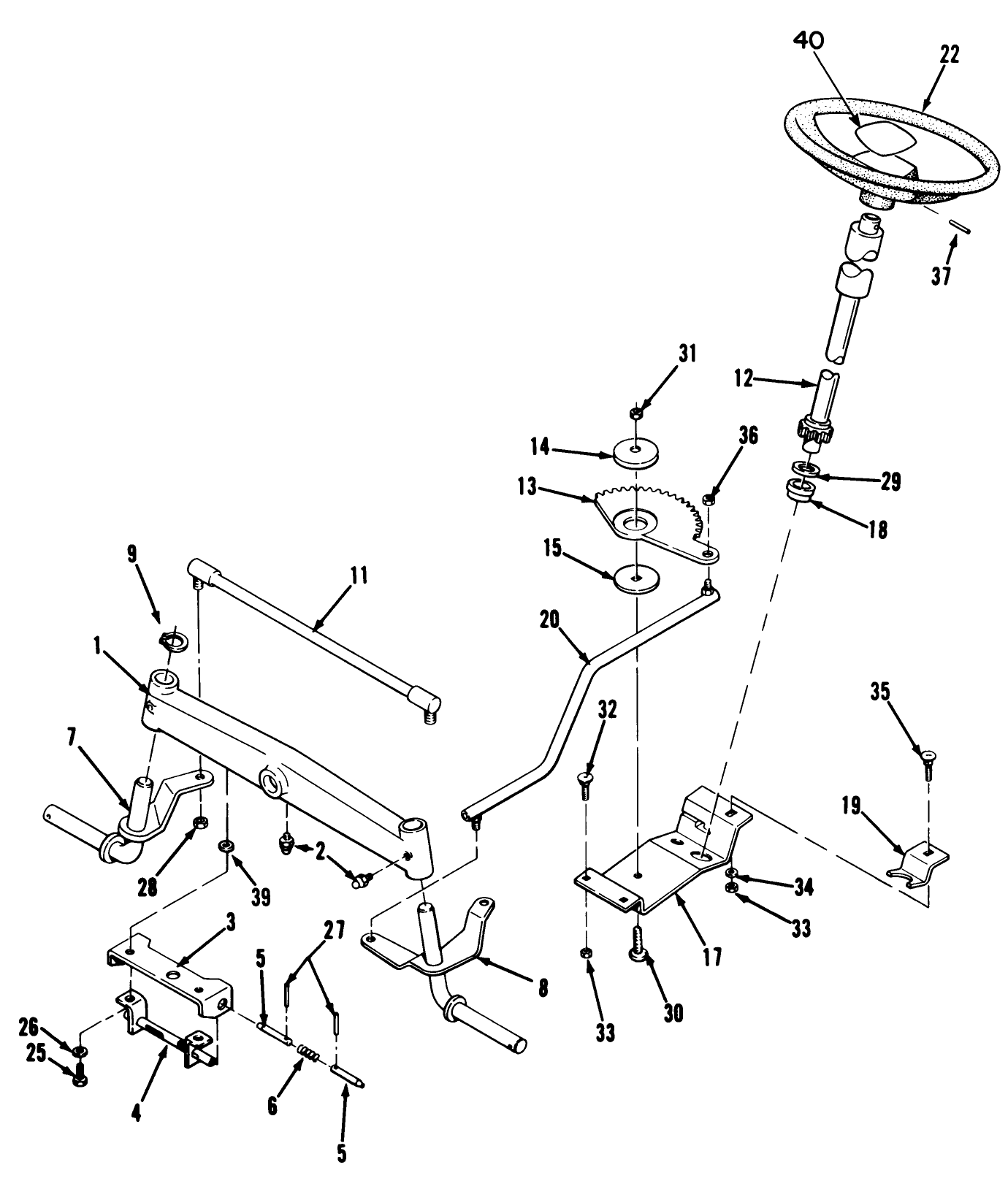 Front Axle & Steering Assembly