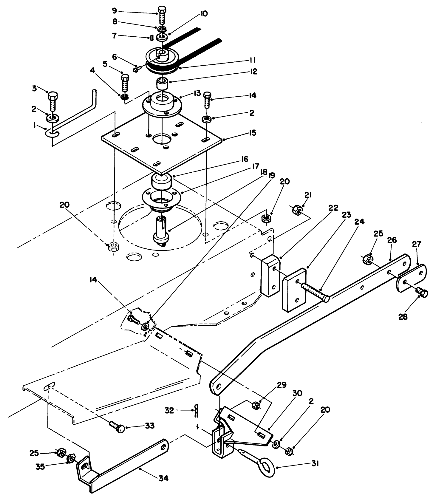 Sweeper P.t.o. Assembly (212-5)