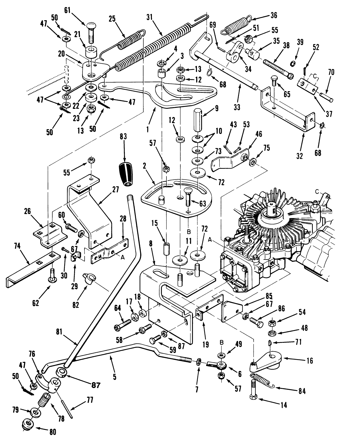 Transmission Linkage Assembly (212-H)