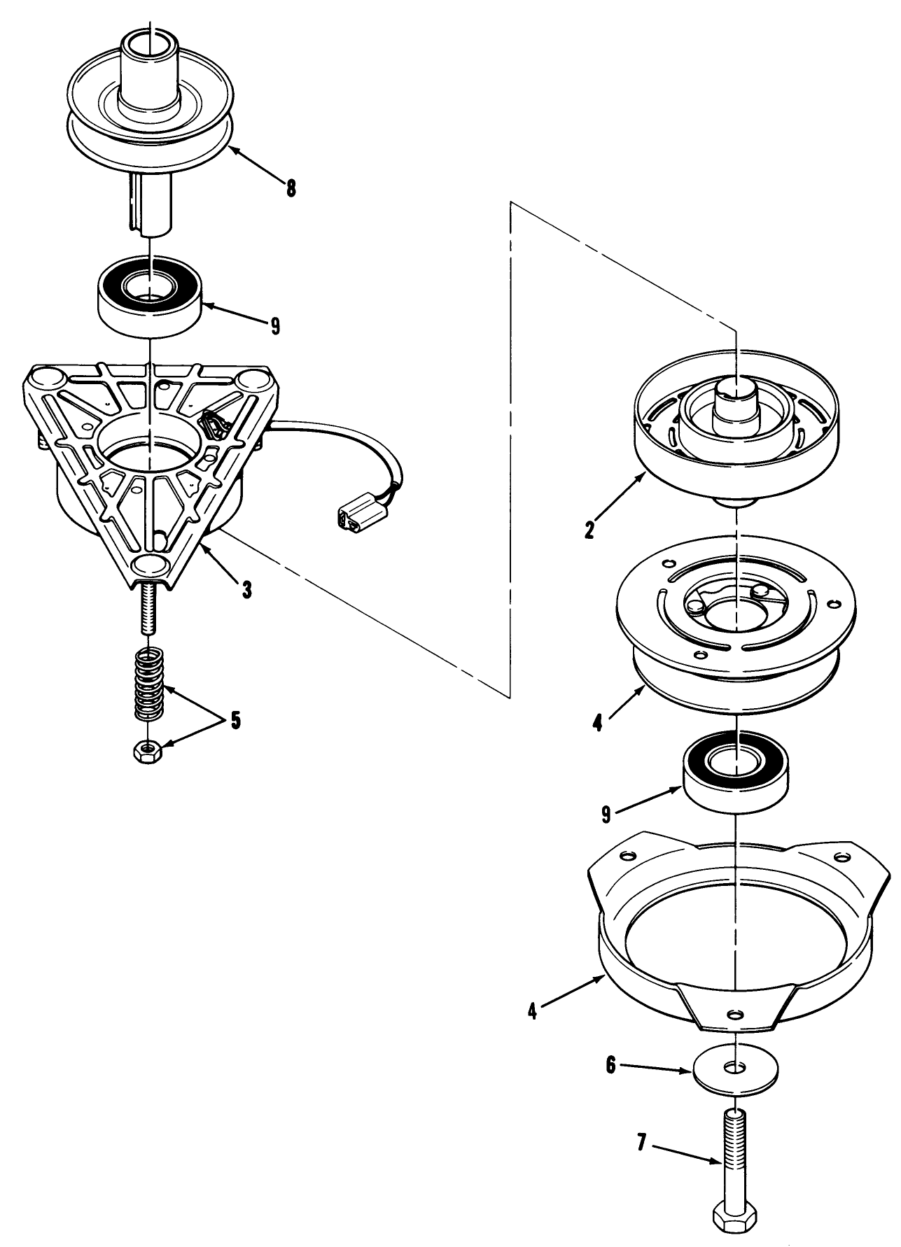 Engine Pulley & Pto Clutch Assembly