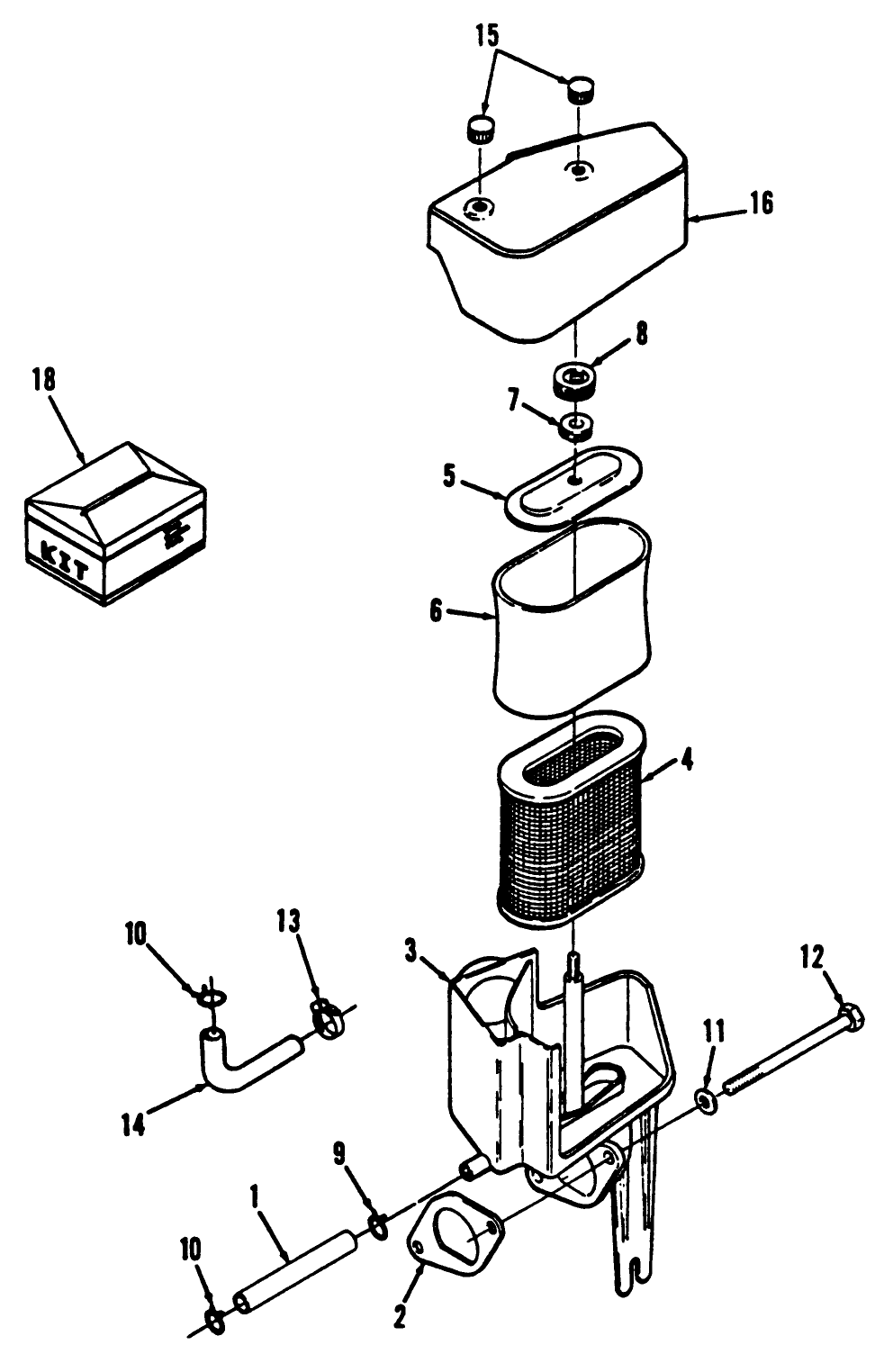 12hp Engine Air Cleaner Assembly