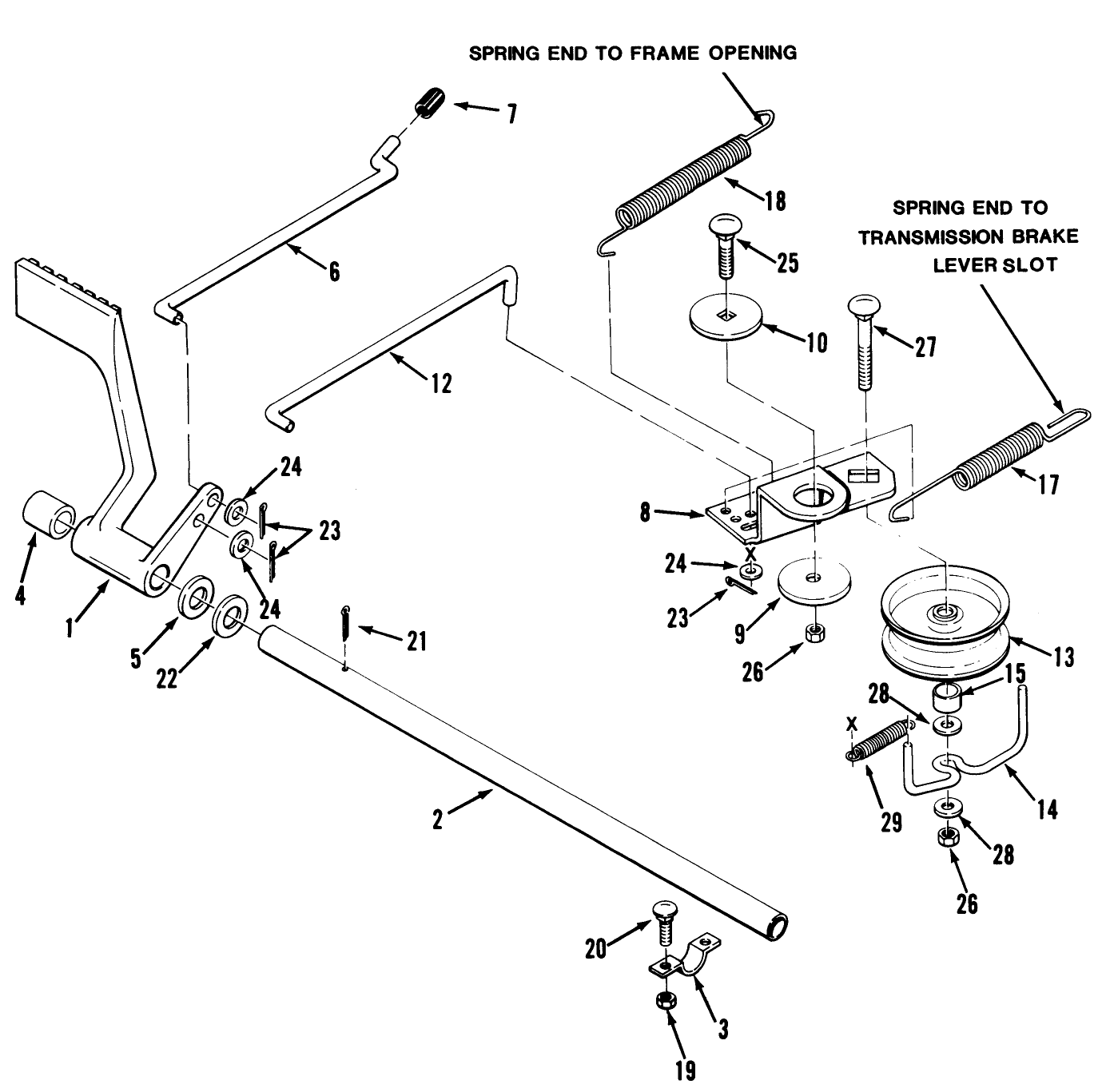 Brake & Idler Assembly (210-5 & 212-5)