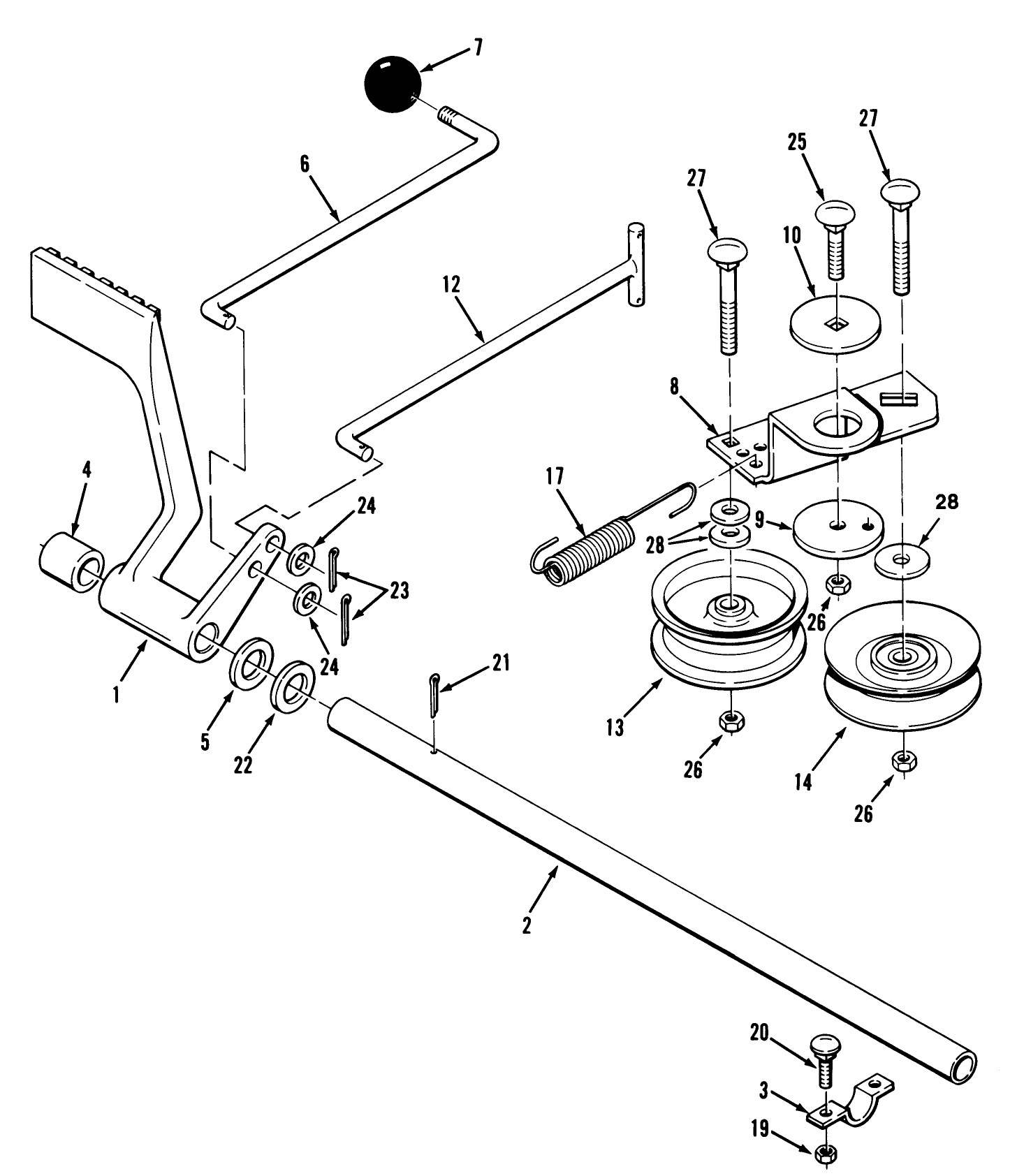 Brake & Idler Assembly (210-H & 212-H)