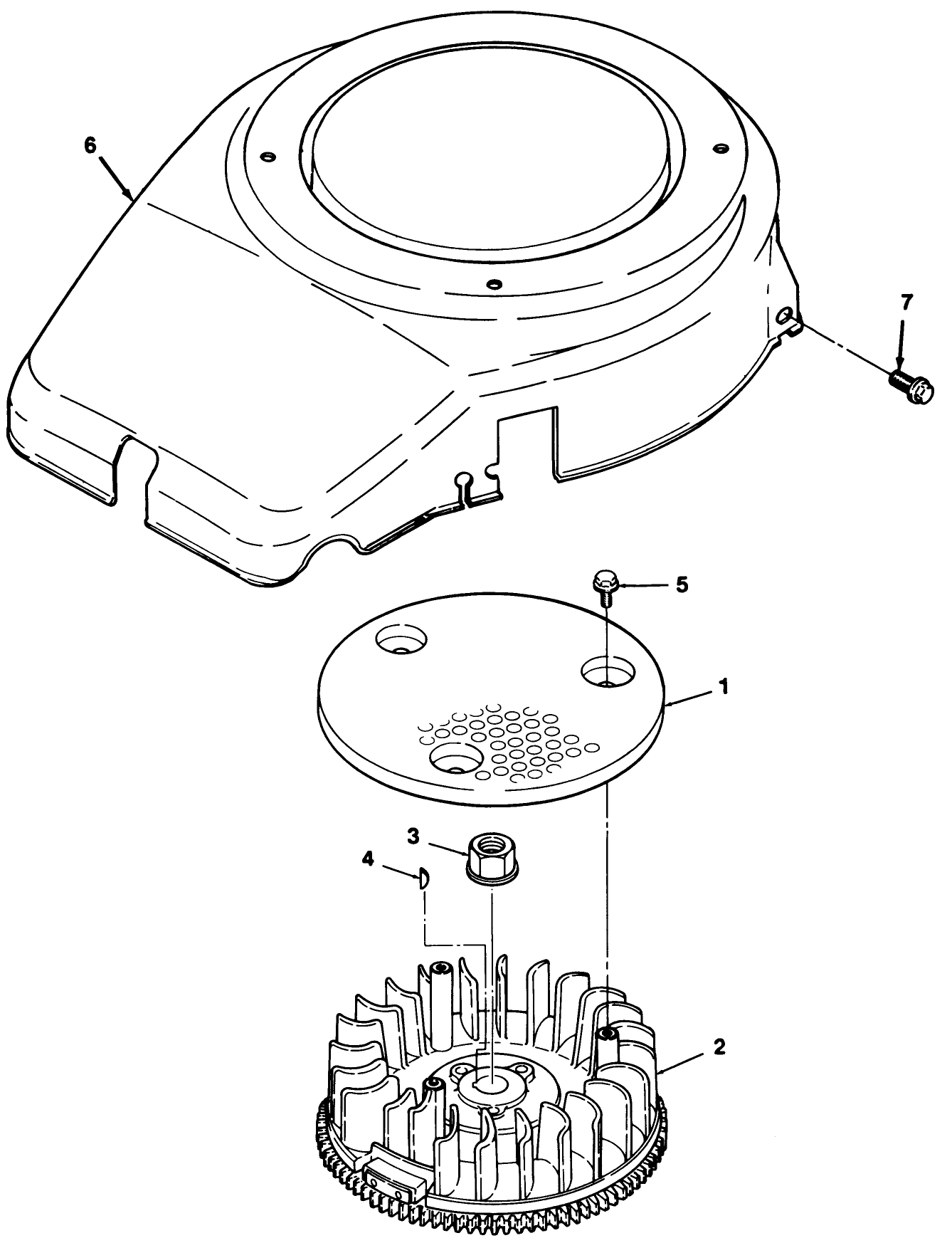 12.5hp Engine Flywheel & Cover Assembly