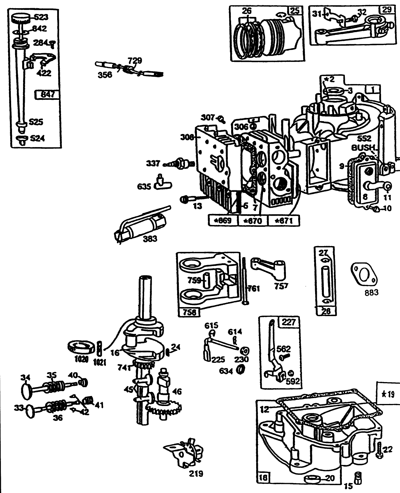 Engine Briggs & Stratton Model 257707-0123-01