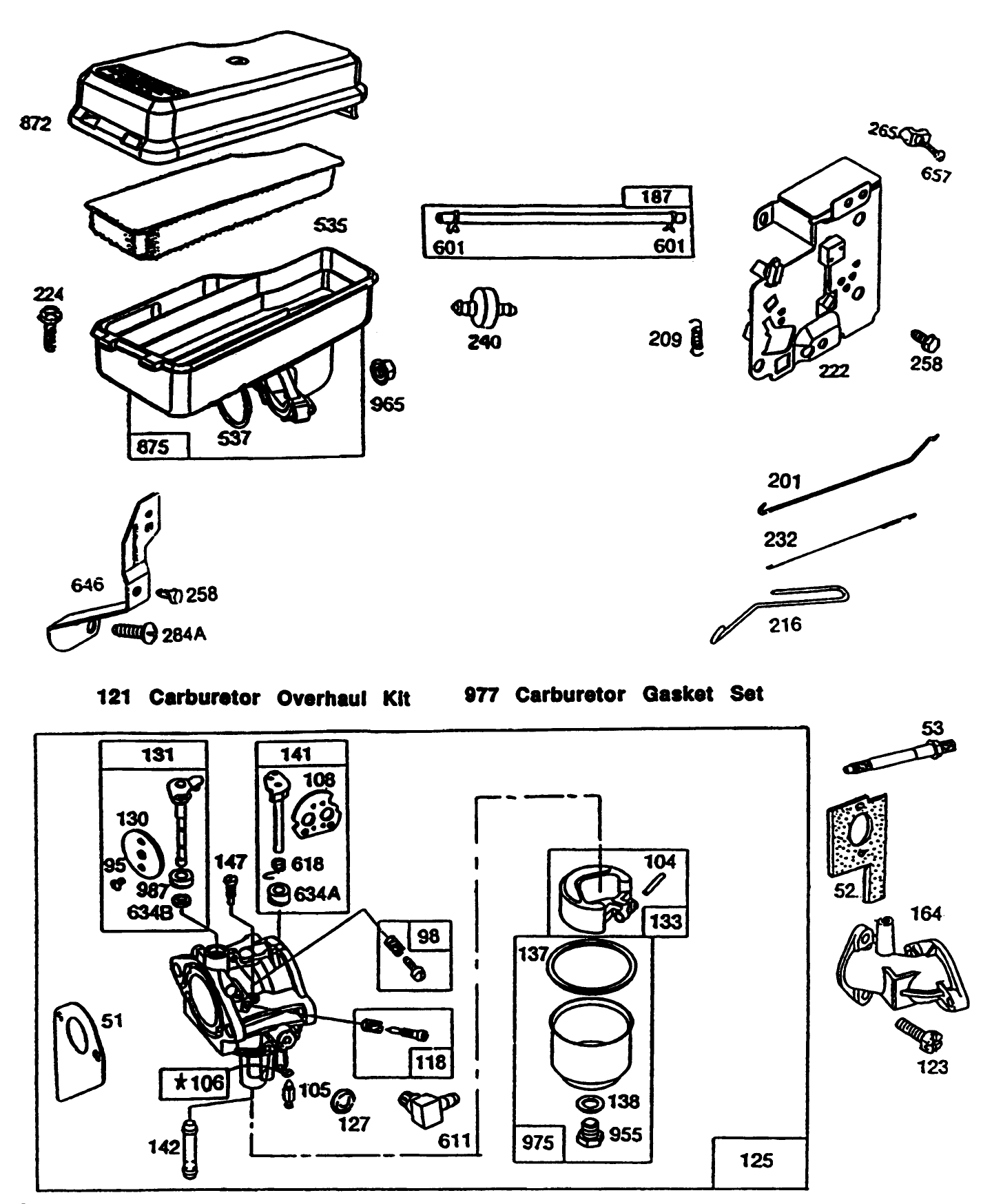 Engine Briggs & Stratton Model 257707-0123-01