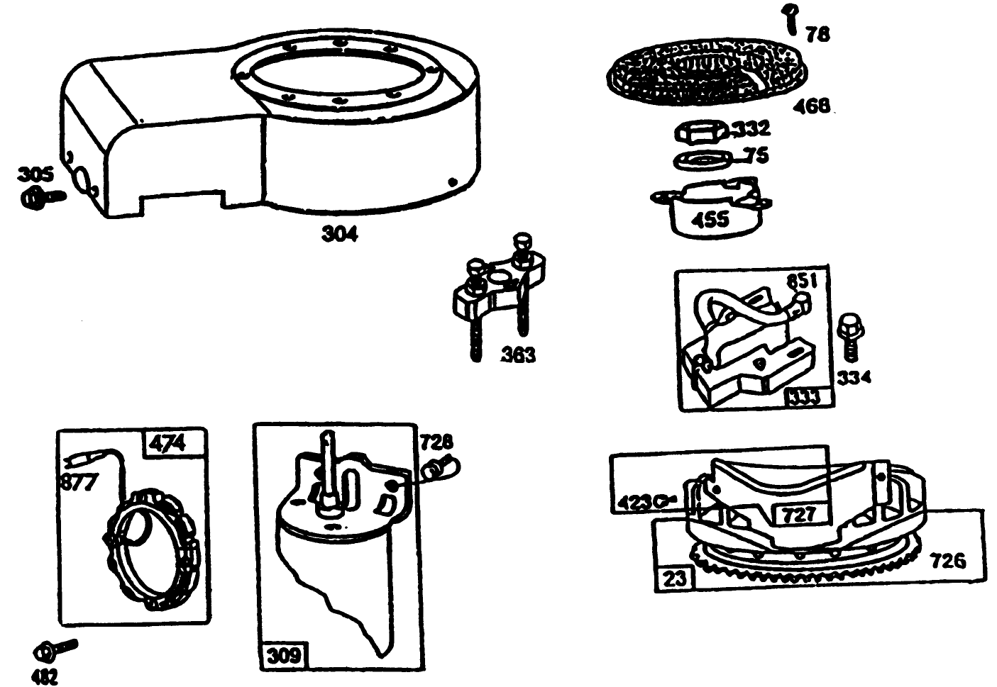 Engine Briggs & Stratton Model 257707-0123-01