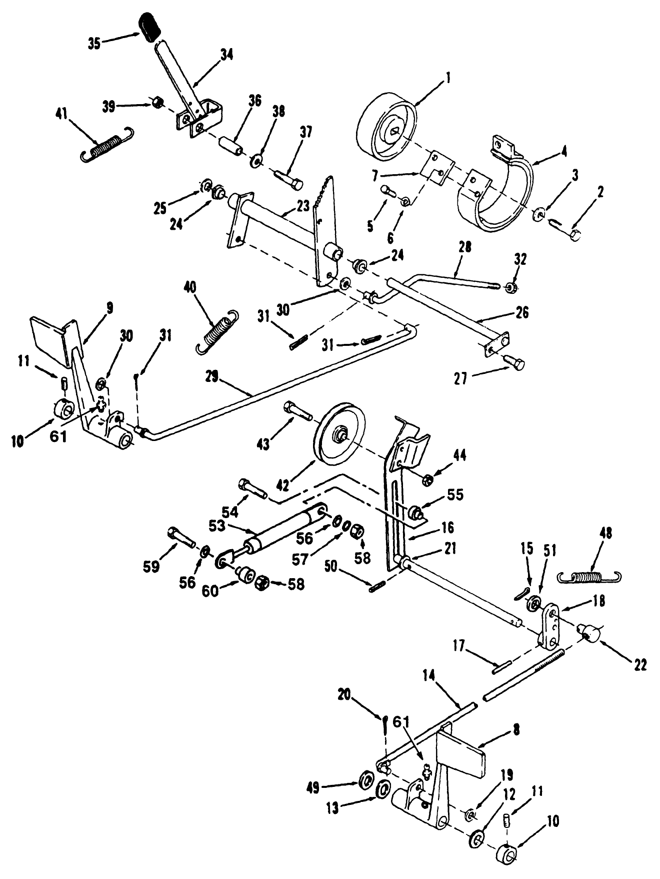 Clutch, Brake And Speed Control Linkage
