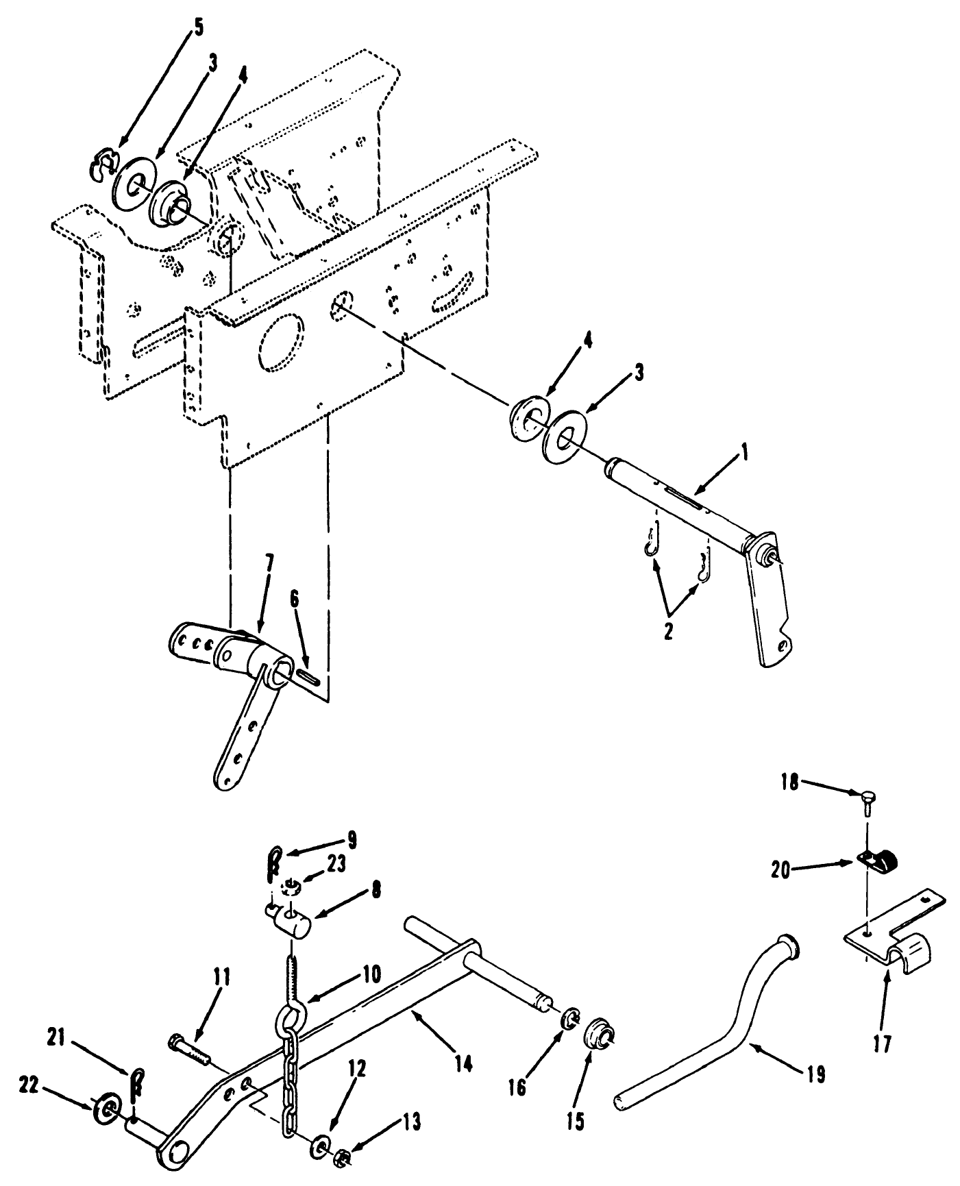 Hydrostatic Lift Linkage 312-H & 416-H