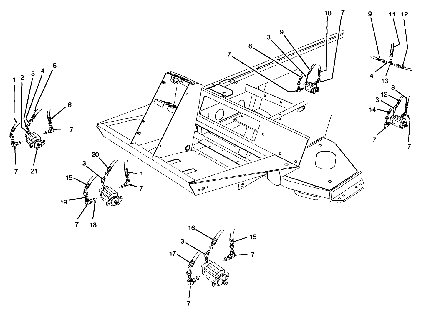 Cutting Unit Hydraulic Components