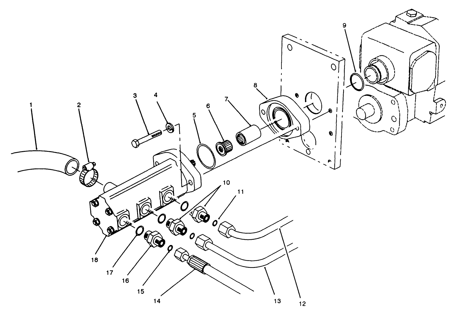 Gear Pump Installation Assembly