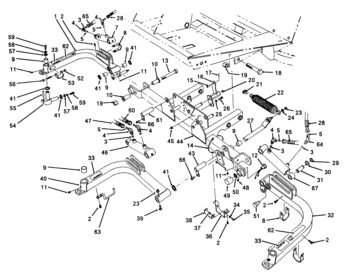Front Lift Arms Assembly (continued)