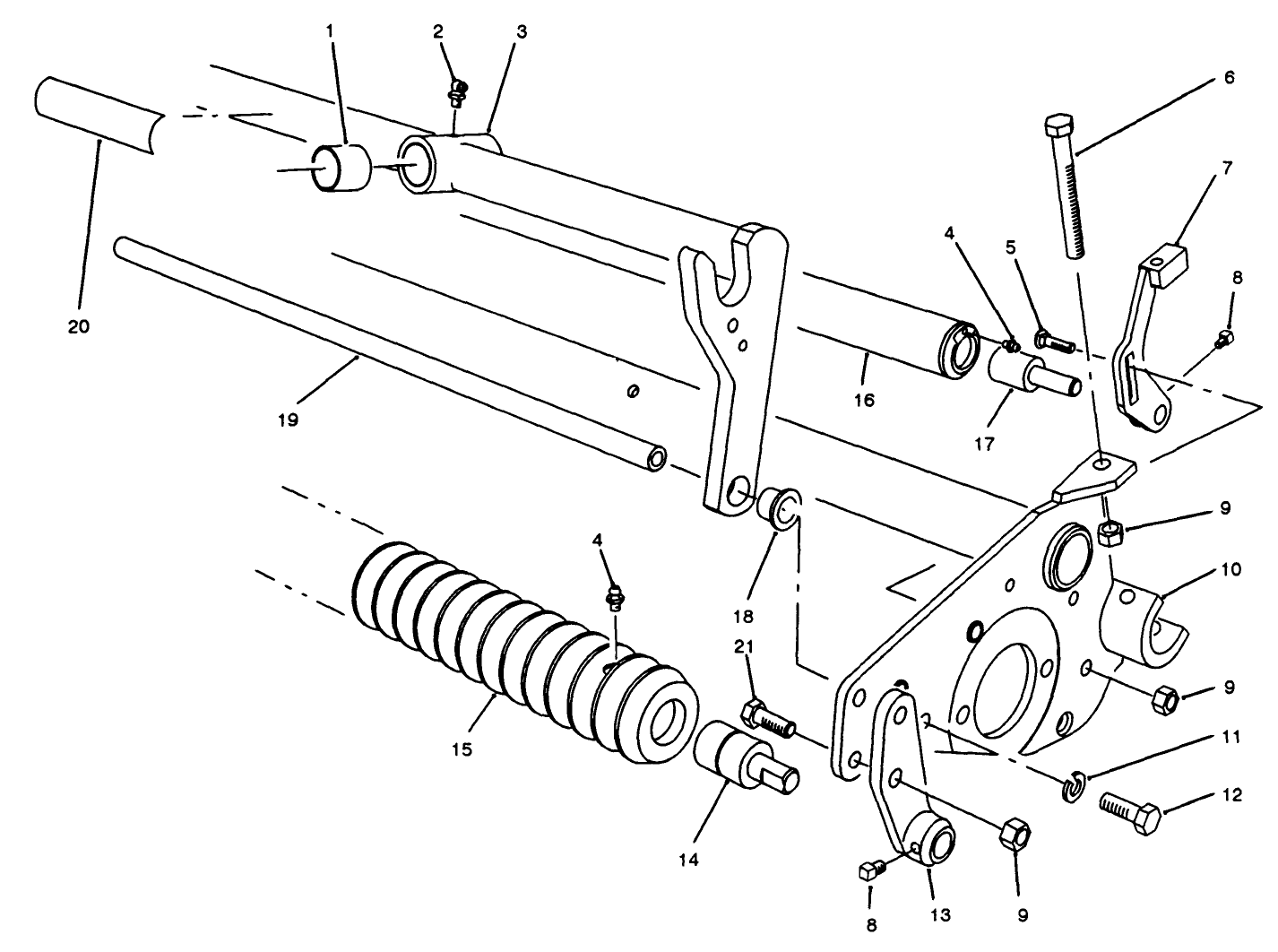 Roller Assembly (5 Blade Cutting Unit Serial No. 20001 Thru 20555)(8 Blade Cutting Unit Serial No. 20001 Thru 21322)