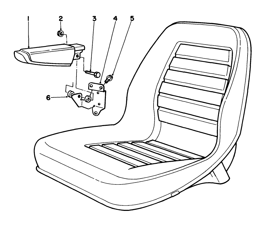 Armrest Kit Model No. 30707 (optional)