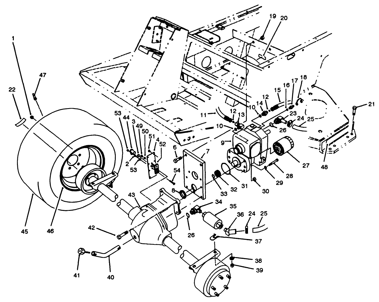 Front Axle & Transmission Assembly