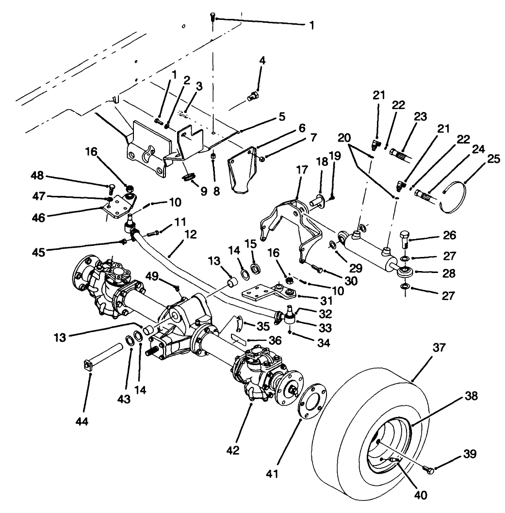 Rear Axle Installation Assembly