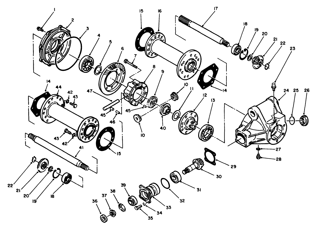 Rear Axle Assembly No. 68-6821