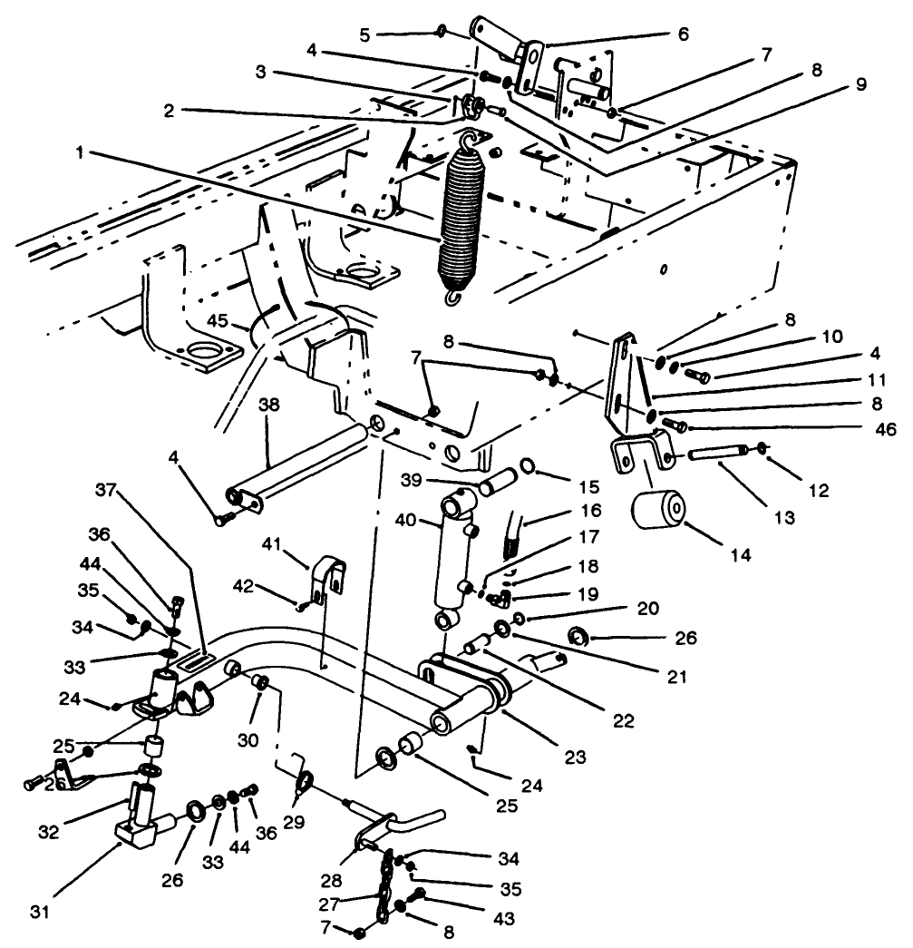 Rear Lift Arms Assembly