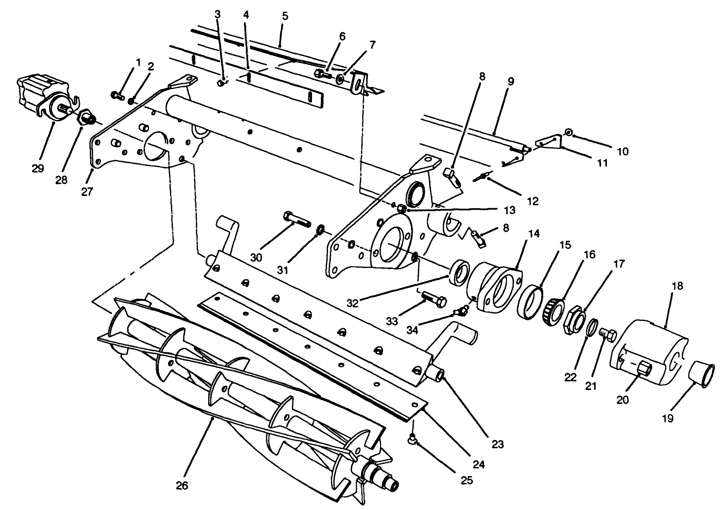 Reel Assembly (5 & 8 Blade Cutting Units)