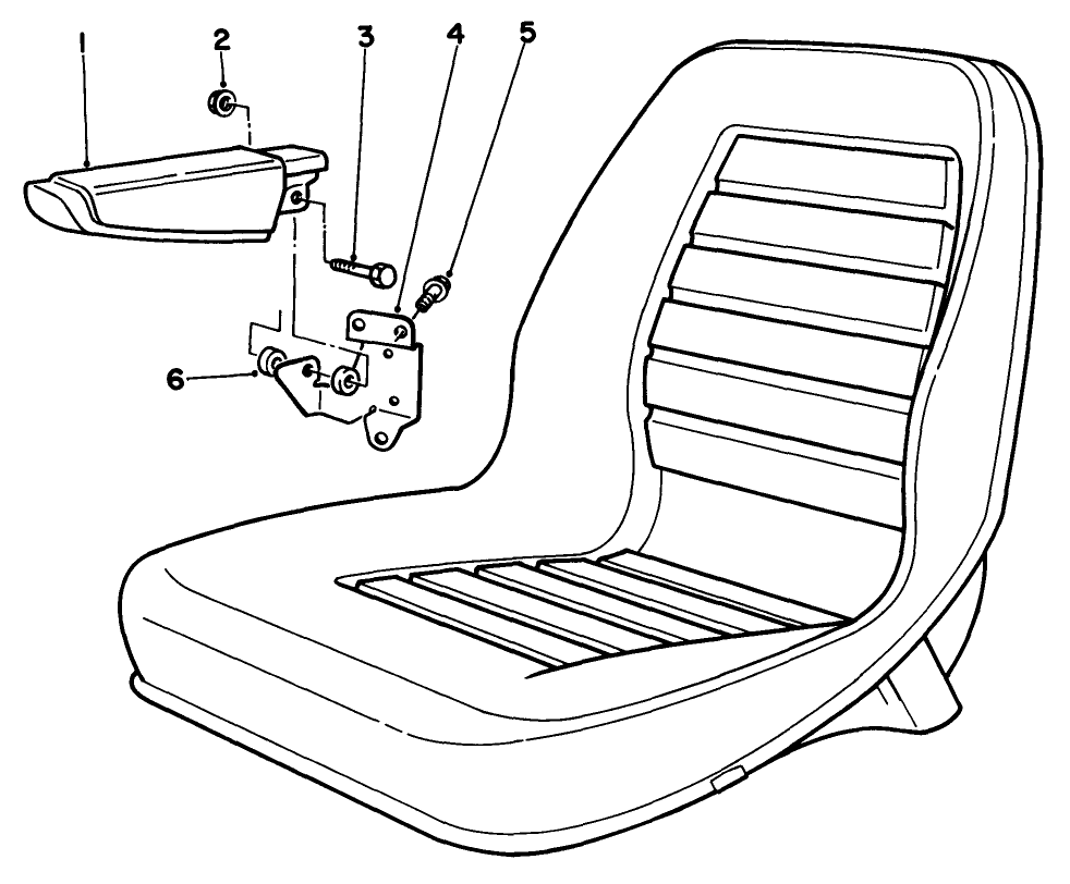 Armrest Kit Model No. 30707 (optional)