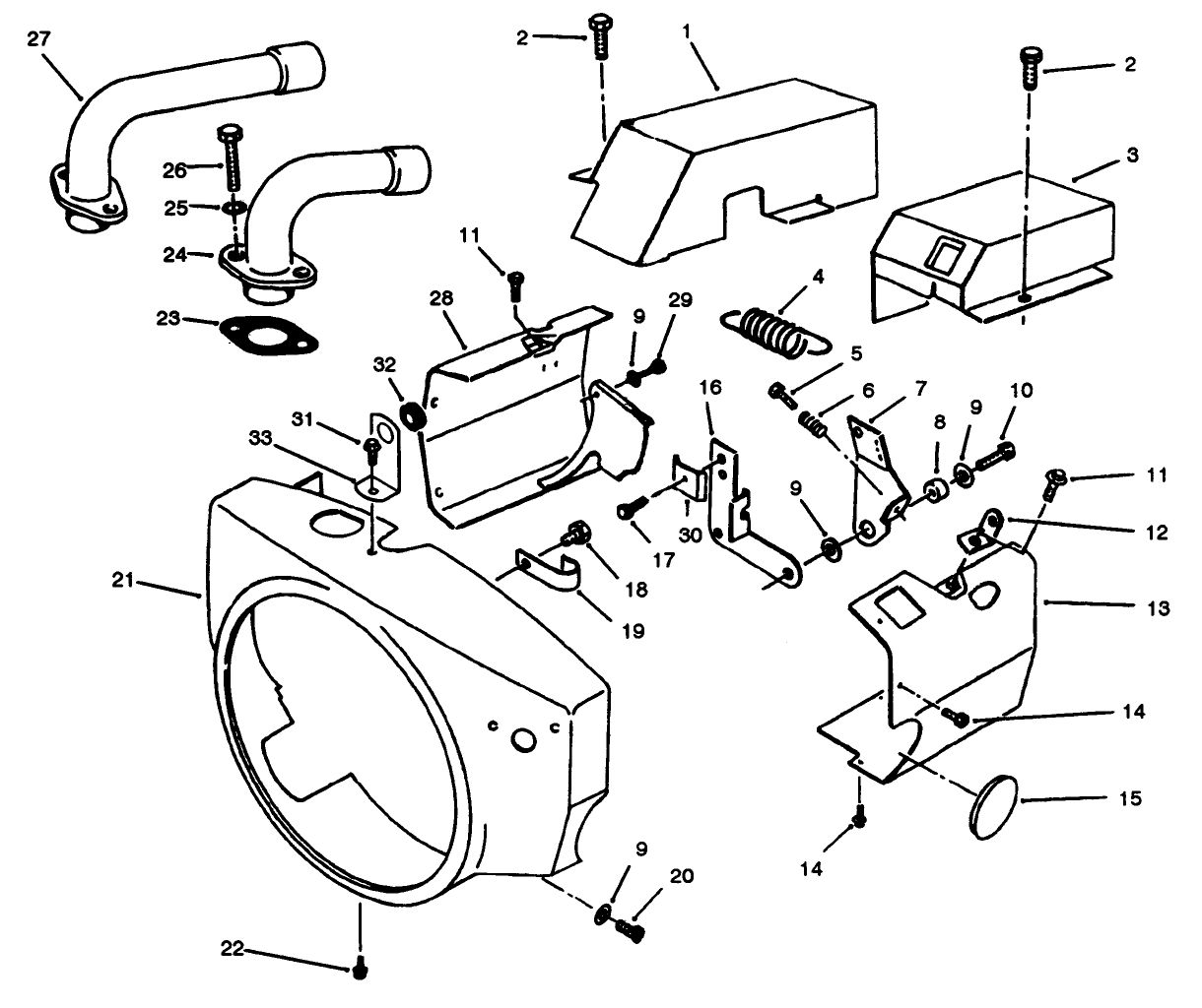 Engine Air Housing-Onan P220g Type I/10808d