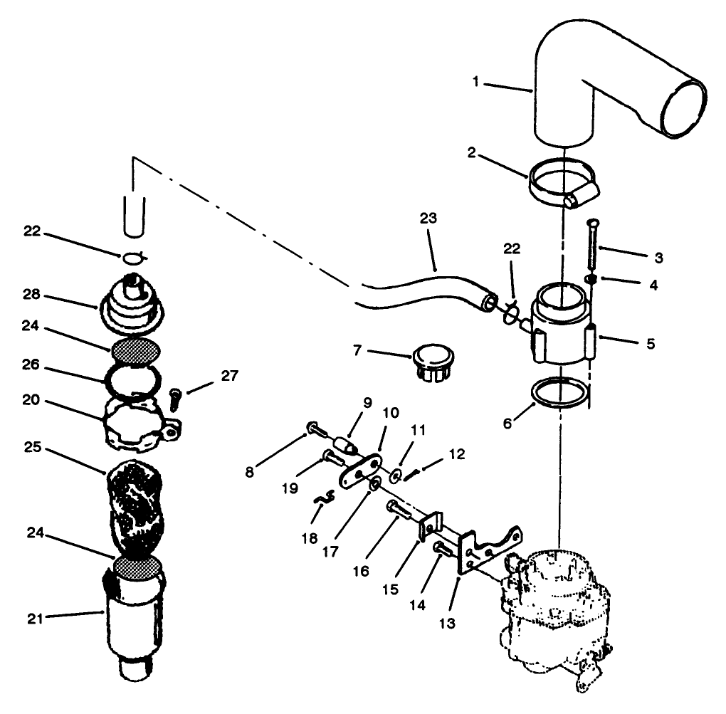 Air Cleaner & Choke-Onan P220g Type I/10808d