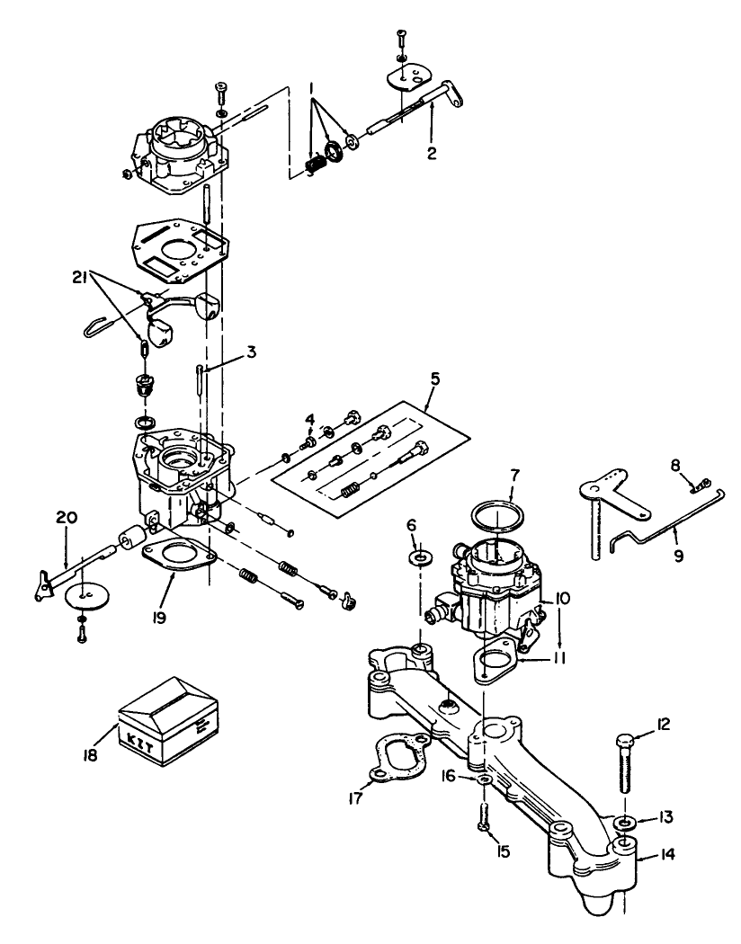 Carburetor-Onan P220g Type I/10808d
