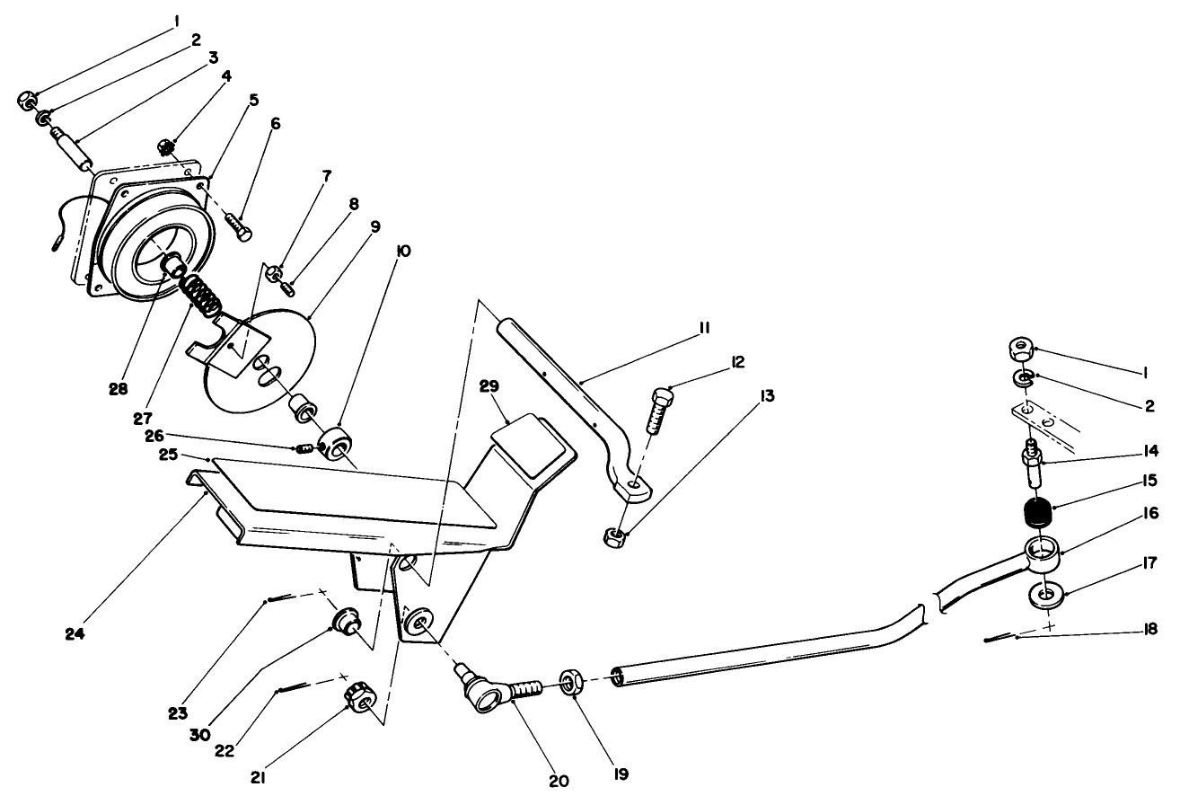 Traction Pedal & Cruise Control Assembly