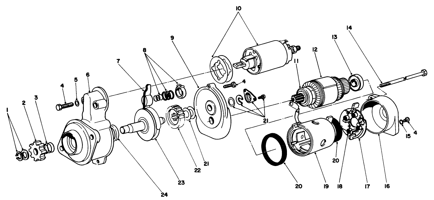 Starter Motor Assembly No. 70-5860