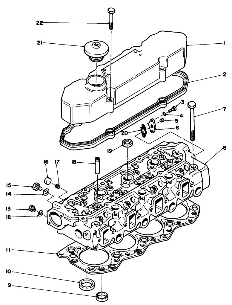 Rocker Cover & Cylinder Head Assembly