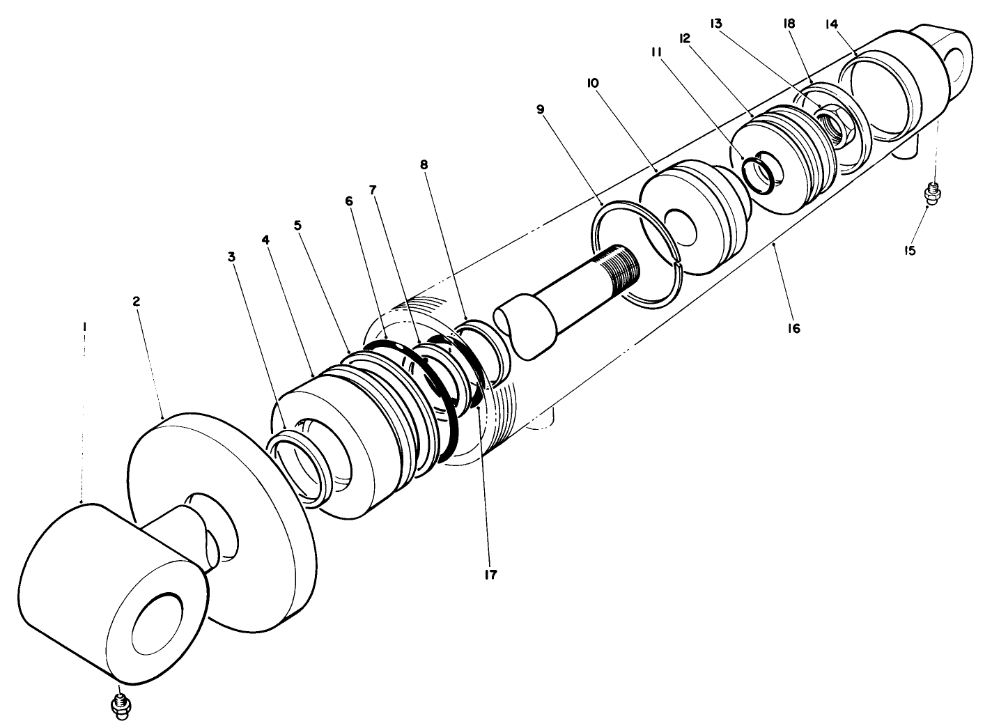 Hydraulic Cylinder Assembly No. 74-2170