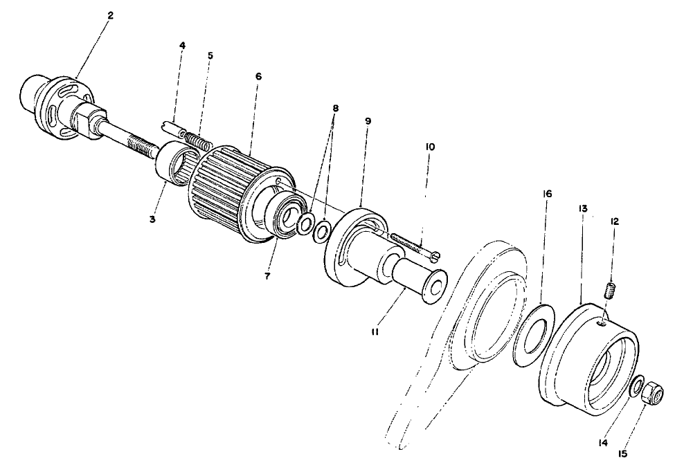 CLUTCH ASSEMBLY GROOMING REEL MODEL NO. 04125 (OPTIONAL)(Continued)