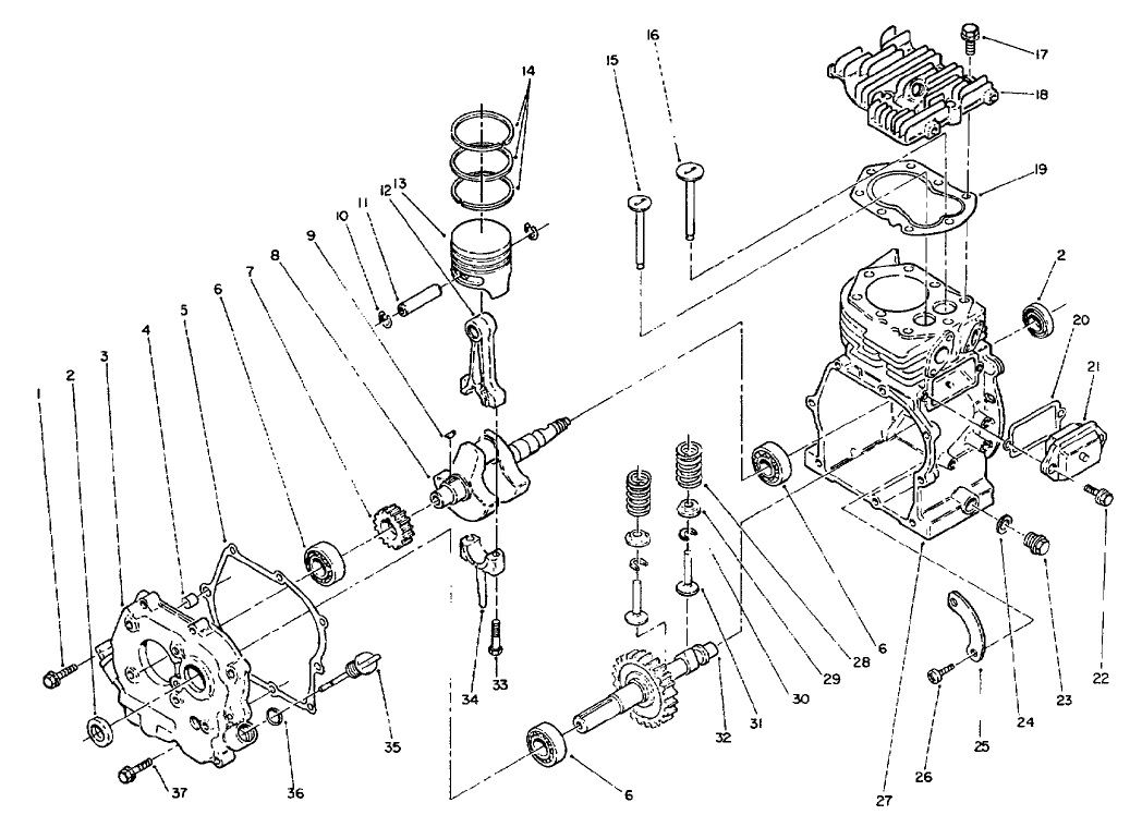 ENGINE ASSEMBLY Kawasaki Model No. FG150G-CS00
