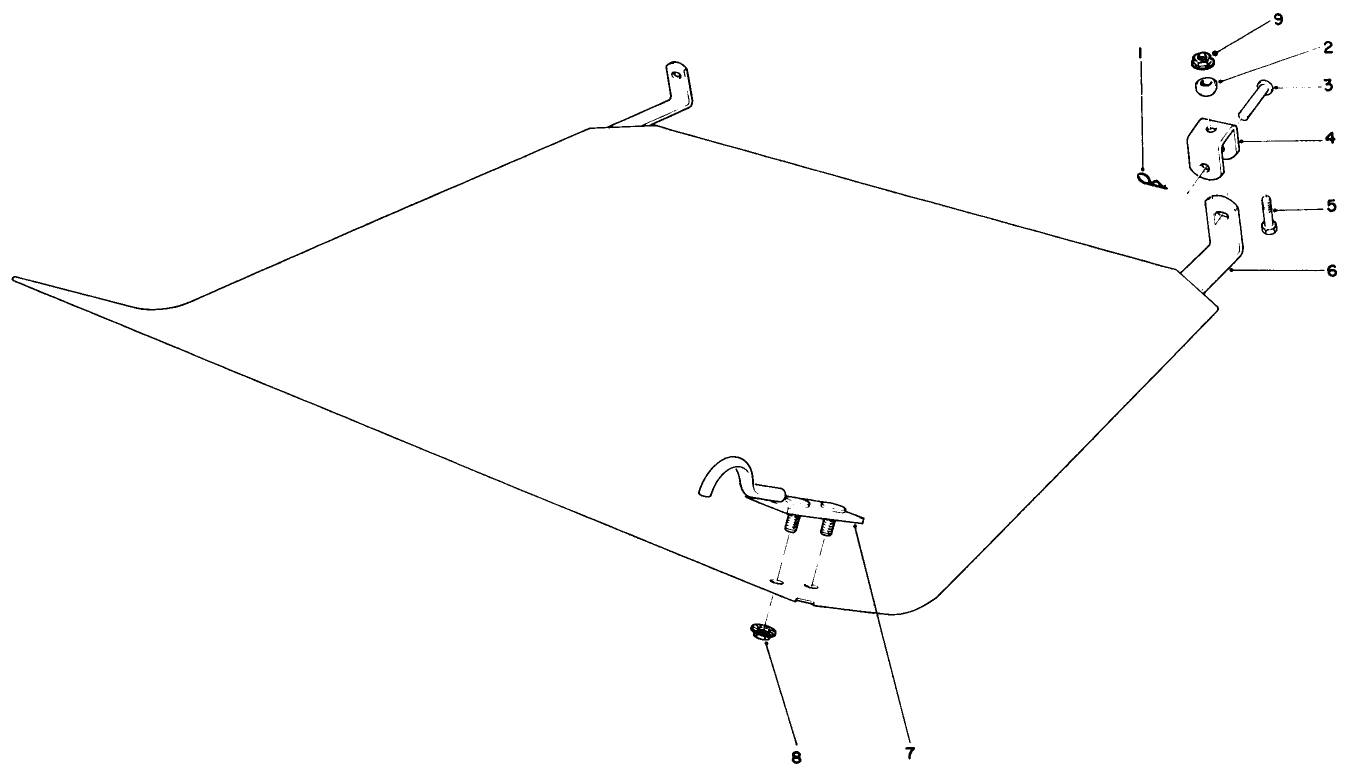 Traction Unit Belly Shield Assembly (for Use With Cutting Unit Model No. 30710 Only)